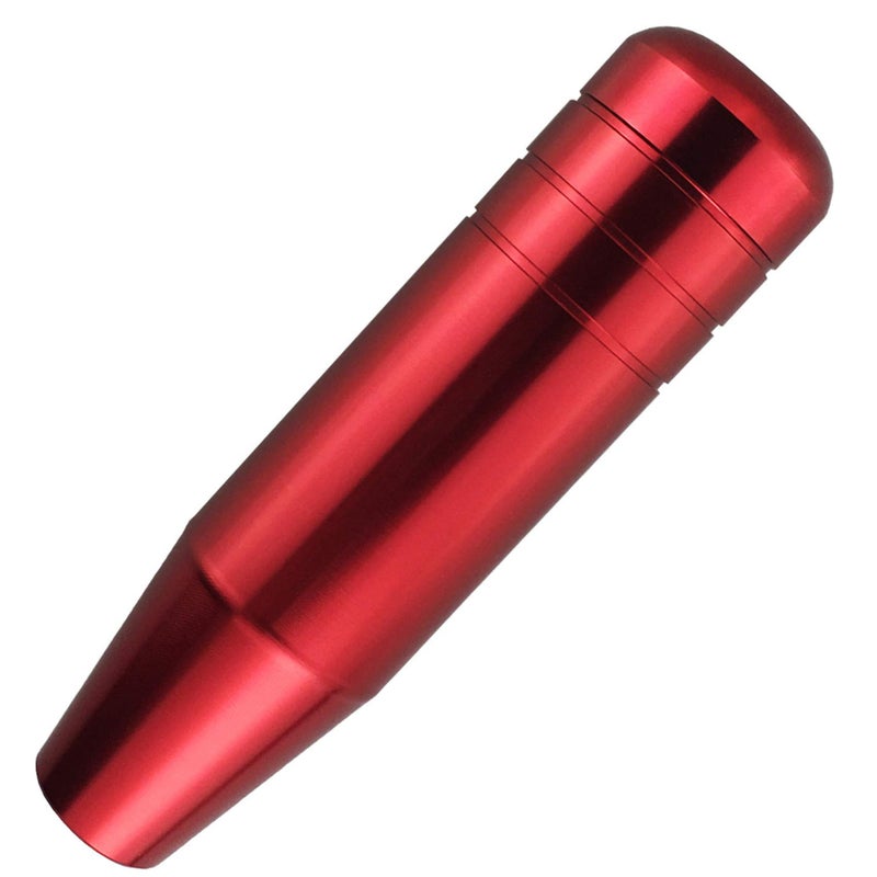 Abfer 5" Red Shift Knob, Aluminum Alloy Weighted Shifter Knobs Metal Gear Lever Stick Handle Fit Most Automatic Manual Vehicle - Image 1
